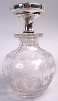  Gorham Manufacturing Co Antique Gorham Edwardian Regency Enamel Crystal Perfume Bottle - 4126059