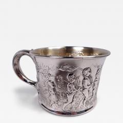  Gorham Manufacturing Co Antique Gorham Edwardian Sterling Silver Boy s Expedition Baby Cup - 4217459