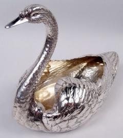  Gorham Manufacturing Co Antique Gorham Edwardian Sterling Silver Swan Bird Bowl - 4206181
