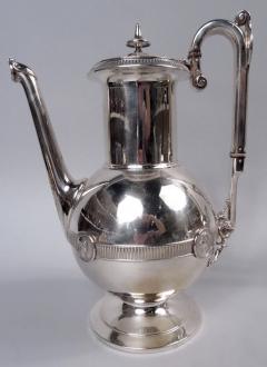  Gorham Manufacturing Co Antique Gorham Medallion Coin Silver 5 Piece Coffee Tea Set - 4337678