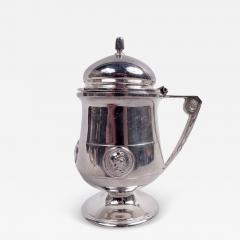  Gorham Manufacturing Co Antique Gorham Medallion Coin Silver Mustard Pot - 3985694