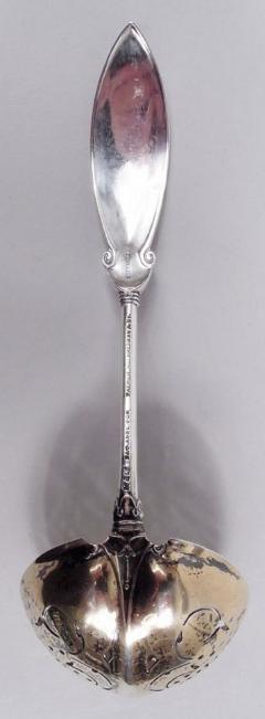  Gorham Manufacturing Co Antique Gorham Persian Aesthetic Sterling Silver Pierced Ladle - 3772087