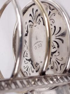  Gorham Manufacturing Co Antique Gorham Silver Plated Toast Rack in Classical Medallion C 1880 - 4032838