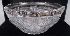  Gorham Manufacturing Co Antique Gorham Sterling Silver Brilliant Cut Glass Bowl 1903 - 4337494