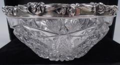  Gorham Manufacturing Co Antique Gorham Sterling Silver Brilliant Cut Glass Bowl 1903 - 4337569