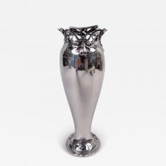  Gorham Manufacturing Co Antique Gorham Sterling Silver Vase in Art Nouveau Athenic Pattern - 4159535