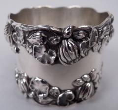  Gorham Manufacturing Co Antique Gorham Victorian Art Nouveau Sterling Silver Napkin Ring - 4542772