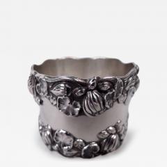  Gorham Manufacturing Co Antique Gorham Victorian Art Nouveau Sterling Silver Napkin Ring - 4546039