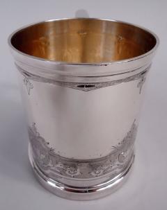  Gorham Manufacturing Co Antique Gorham Victorian Classical Coin Silver Baby Cup - 4341299