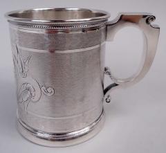  Gorham Manufacturing Co Antique Gorham Victorian Classical Coin Silver Baby Cup - 4341306