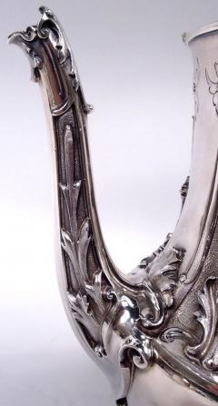  Gorham Manufacturing Co Antique Gorham Victorian Gothic Classical Coin Silver Coffeepot - 4190286