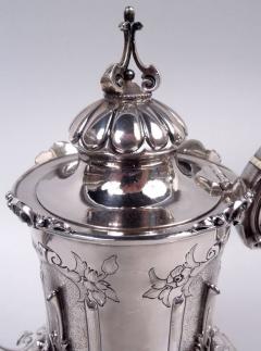  Gorham Manufacturing Co Antique Gorham Victorian Gothic Classical Coin Silver Coffeepot - 4190292
