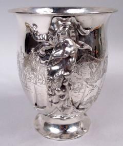  Gorham Manufacturing Co Antique Gorham Victorian Silver Fox Hunt Trophy Cup 1885 - 3983750