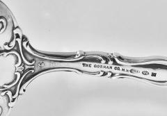  Gorham Manufacturing Co Durgin Gorham Fancy Regent Sterling Silver Asparagus Fork C 1910 - 1295511