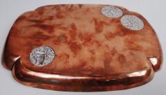  Gorham Manufacturing Co Gorgeous Gorham Japonesque Mixed Metal Copper Tray - 3775536