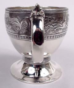  Gorham Manufacturing Co Gorham American Sterling Silver Youth Cup in Classical Aurora Pattern - 4002756