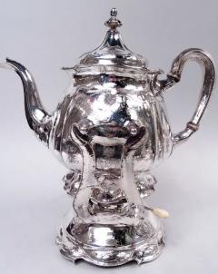  Gorham Manufacturing Co Gorham Art Nouveau Martel Silver Coffee Tea Set on Tray - 4386037