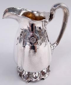  Gorham Manufacturing Co Gorham Art Nouveau Martel Silver Coffee Tea Set on Tray - 4386038