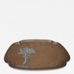  Gorham Manufacturing Co Gorham Japonesque Mixed Metal Bird Butterfly Copper Tray 1882 - 3763662