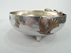  Gorham Manufacturing Co Gorham Japonesque Mixed Metal Bowl with Fruiting Apple Branch 1883 - 3750693