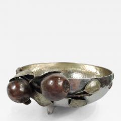  Gorham Manufacturing Co Gorham Japonesque Mixed Metal Bowl with Fruiting Apple Branch 1883 - 3755732