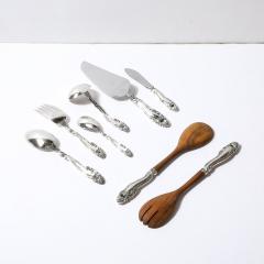  Gorham Manufacturing Co Gorham Sterling Decor Pattern Flatware Service for 12 With Serving Pieces - 3819530