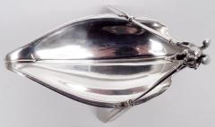  Gorham Manufacturing Co Gorham Sterling Silver Leaf Boat Bowl with Cherub Oarsman 1870 - 4032800