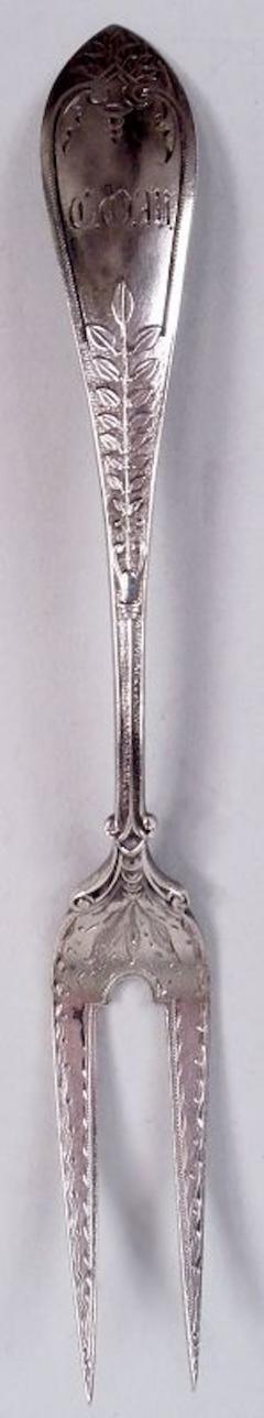  Gorham Manufacturing Co Gorham Sterling Silver Strawberry Forks in Aesthetic Palm Pattern - 4341165