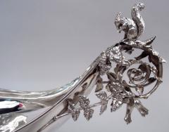  Gorham Manufacturing Co Gorham Victorian Classical Sterling Silver Squirrel Centerpiece Bowl - 4353223