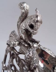  Gorham Manufacturing Co Gorham Victorian Classical Sterling Silver Squirrel Centerpiece Bowl - 4353224
