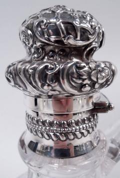  Gorham Manufacturing Co Gorham Victorian Sterling Silver Brilliant Cut Glass Decanter 1892 - 4190247
