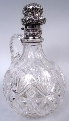  Gorham Manufacturing Co Gorham Victorian Sterling Silver Brilliant Cut Glass Decanter 1892 - 4190248