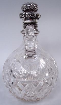  Gorham Manufacturing Co Gorham Victorian Sterling Silver Brilliant Cut Glass Decanter 1892 - 4190249