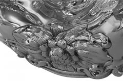  Gorham Manufacturing Co Gorham large Art Nouveau Sterling Silver Floral Decorated Bowl C 1900 - 2630988