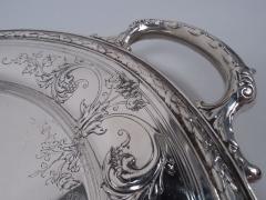  Gorham Manufacturing Co Large Antique Gorham Maintenon Sterling Silver Tray 1923 - 3765042