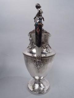  Gorham Manufacturing Co Pair of Antique Gorham American Classical Silver Ewers C 1860 - 3767234