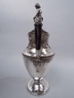  Gorham Manufacturing Co Pair of Antique Gorham American Classical Silver Ewers C 1860 - 3767236