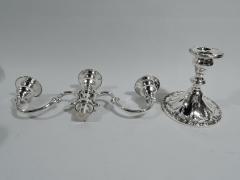  Gorham Manufacturing Co Pair of Gorham Chantilly Duchess Sterling Silver 3 Light Candelabra - 3750495