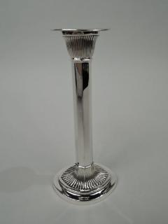  Gorham Manufacturing Co Pair of Gorham Edwardian Modern Classical Sterling Silver Candlesticks - 3758002
