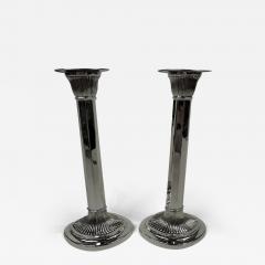  Gorham Manufacturing Co Pair of Gorham Edwardian Modern Classical Sterling Silver Candlesticks - 3758946