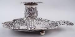  Gorham Manufacturing Co Pair of Gorham Victorian Classical Repousse Chambersticks 1891 - 4543068