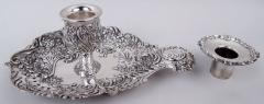  Gorham Manufacturing Co Pair of Gorham Victorian Classical Repousse Chambersticks 1891 - 4543069