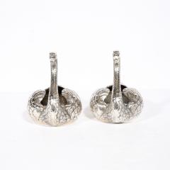  Gorham Manufacturing Co Pair of Sterling Silver Swan Decorative Bowls Signed Gorham Sterling - 4566325