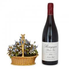  Gorham Manufacturing Co Pair of gilt metal and enamel Fleurs des Si cles flower baskets by Gorham - 2981953