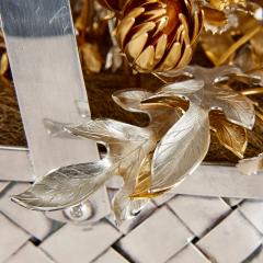  Gorham Manufacturing Co Pair of silvered and gilt metal Fleurs des Si cles flower models by Gorham - 2951105