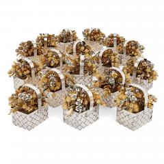  Gorham Manufacturing Co Pair of silvered and gilt metal Fleurs des Si cles flower models by Gorham - 2951121