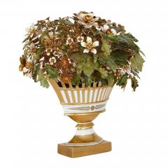  Gorham Manufacturing Co Porcelain gilt metal and enamel Fleurs des Si cles flower basket model - 2712505