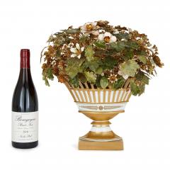  Gorham Manufacturing Co Porcelain gilt metal and enamel Fleurs des Si cles flower basket model - 2712511