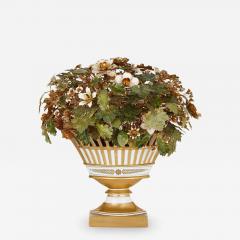  Gorham Manufacturing Co Porcelain gilt metal and enamel Fleurs des Si cles flower basket model - 2721030