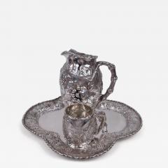  Gorham Manufacturing Co Rare Gorham Grapevine Drinks Set with Pitcher Mug on Tray 1888 - 3771240